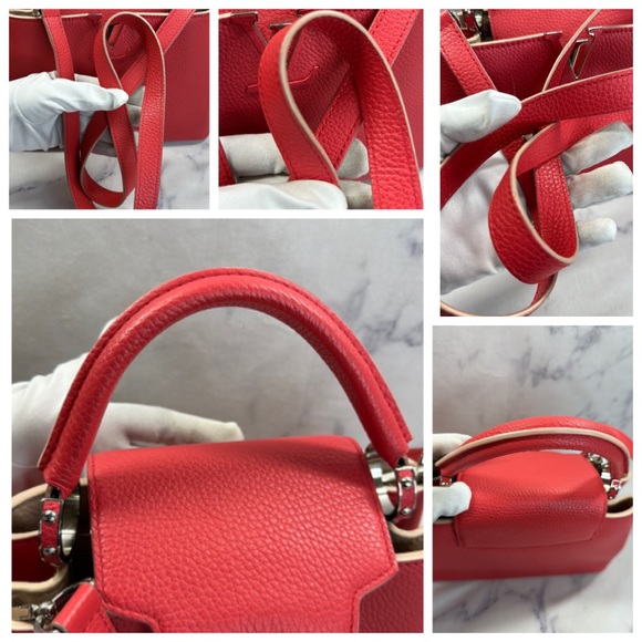 LOUIS VUITTON CAPUCINES BB *PINK RED - Picture 12 of 17
